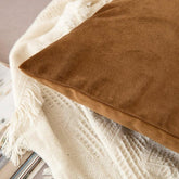 Velvet Cushion Cover Light Brown